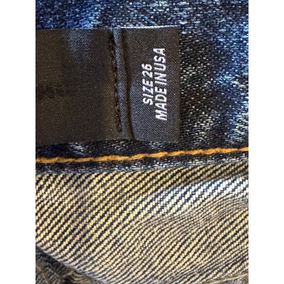 Alexander Wang Jeans‎ Women 26 Blue Medium Wash Denim Faded Straight Leg Luxury - Picture 10 of 11